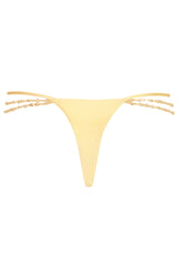 Multi-Strap Cheeky Bikini Bottoms in Lemon